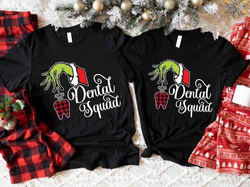 Dental Squad Party Funny Assistant X Mas Matching - Adult & Kids T-Shirts, Sweatshirts & Hoodies apparel design preview 1