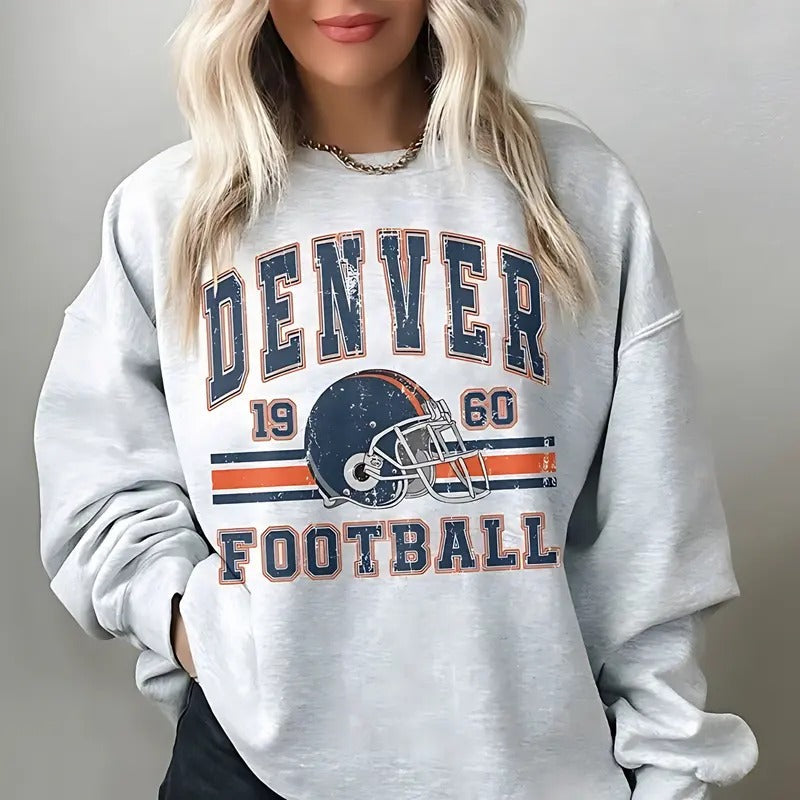 Denver 1960 Football Bronco Fan - Adult & Kids T-Shirts, Sweatshirts & Hoodies apparel design preview 1