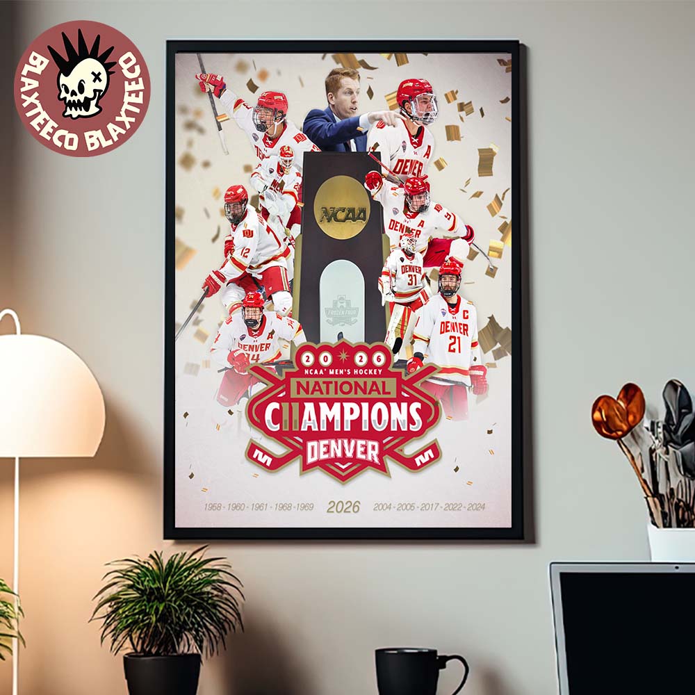 Denver Pioneers 2026 NCAA Men's Hockey National - Adult & Kids T-Shirts, Sweatshirts & Hoodies apparel design preview 1