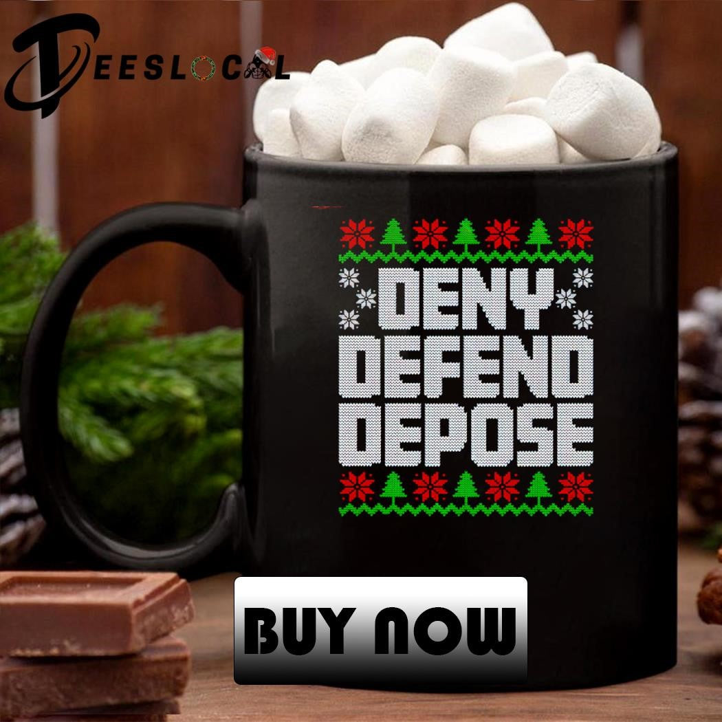 Deny Defend Depose Ugly Christmas Sweater - Holiday Gift product image 2