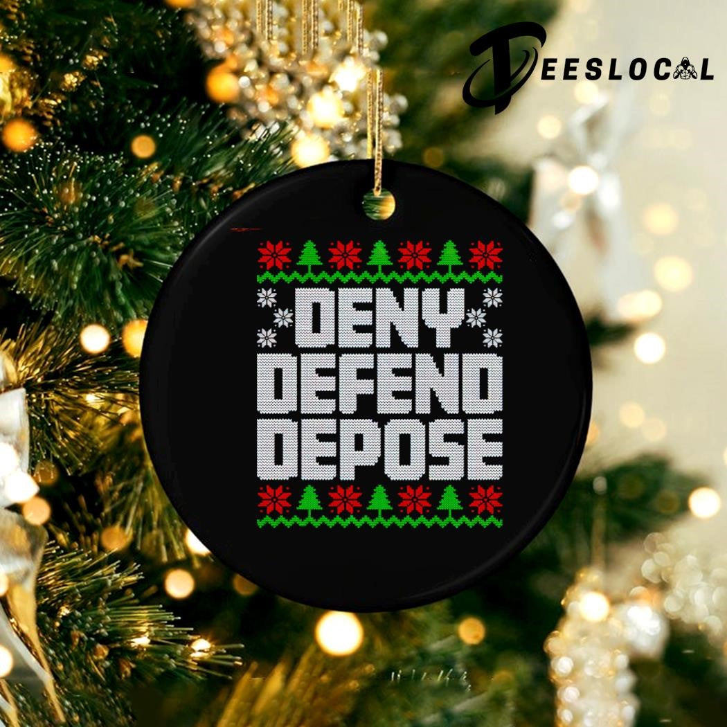 Deny Defend Depose Ugly Christmas Sweater - Holiday Gift product image 3