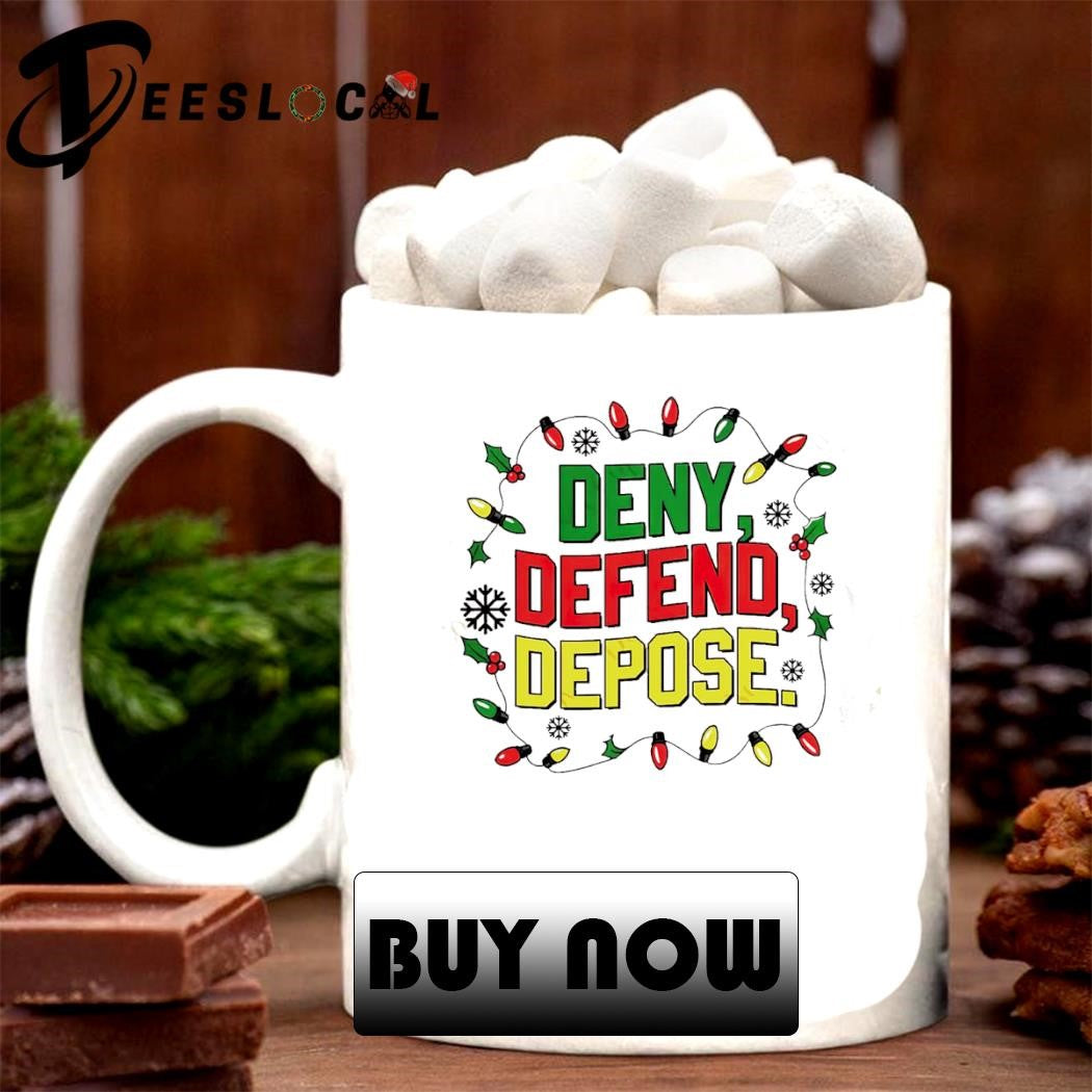 Deny Defend Depose Christmas light Christmas Sweater - Holiday Gift product image 2
