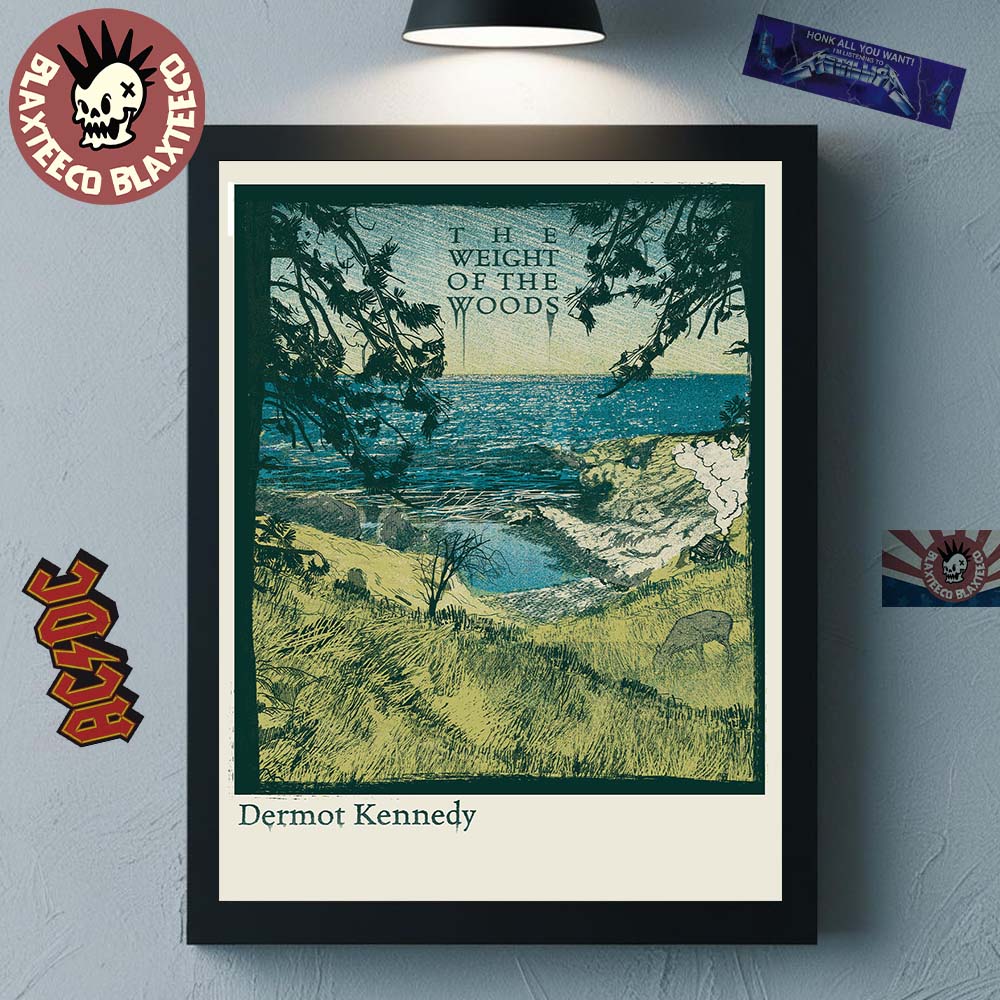 Dermot Kennedy The Weight of Woods Screenprint Poster - Adult & Kids T-Shirts, Sweatshirts & Hoodies apparel design preview 1