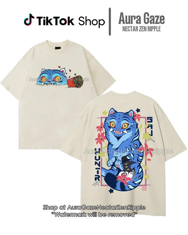 Derpy Tiger 2Sided (Kid'S KPop Demon Hunters Fan - Adult & Kids T-Shirts, Sweatshirts & Hoodies apparel design preview 1