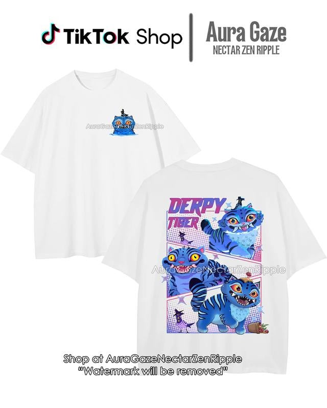 Derpy Tiger 2Sided Ver 2 KPop Demon Hunters Comfort - Adult & Kids T-Shirts, Sweatshirts & Hoodies apparel design preview 1