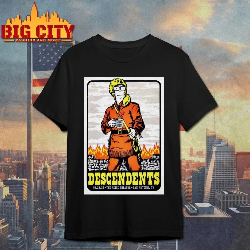 Descendents San Antonio TX 2-28-2026 Poster - Adult & Kids T-Shirts, Sweatshirts & Hoodies apparel design preview 1