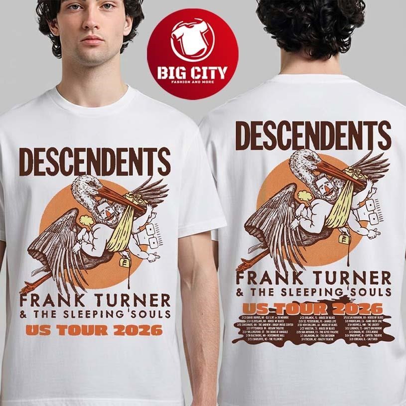 Descendents With Frank Turner And The Sleeping Souls - Adult & Kids T-Shirts, Sweatshirts & Hoodies apparel design preview 1