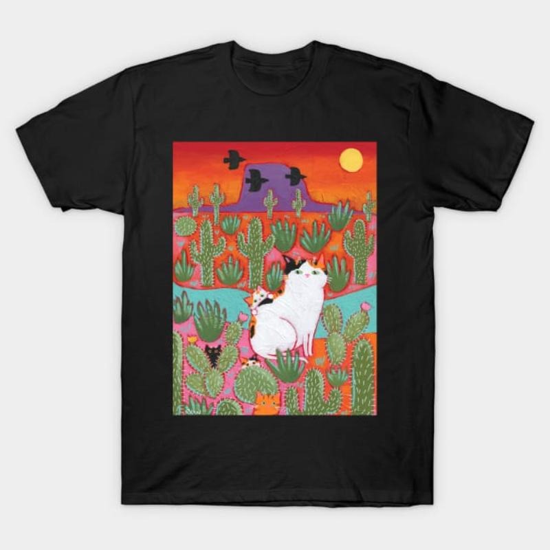 Desert Mom Kittens - Adult & Kids T-Shirts, Sweatshirts & Hoodies apparel design preview 1