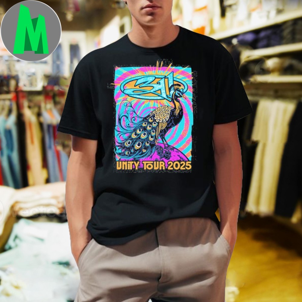Design 311 Band Unity Tour 2025 Peacock Graphic - Adult & Kids T-Shirts, Sweatshirts & Hoodies apparel design preview 1