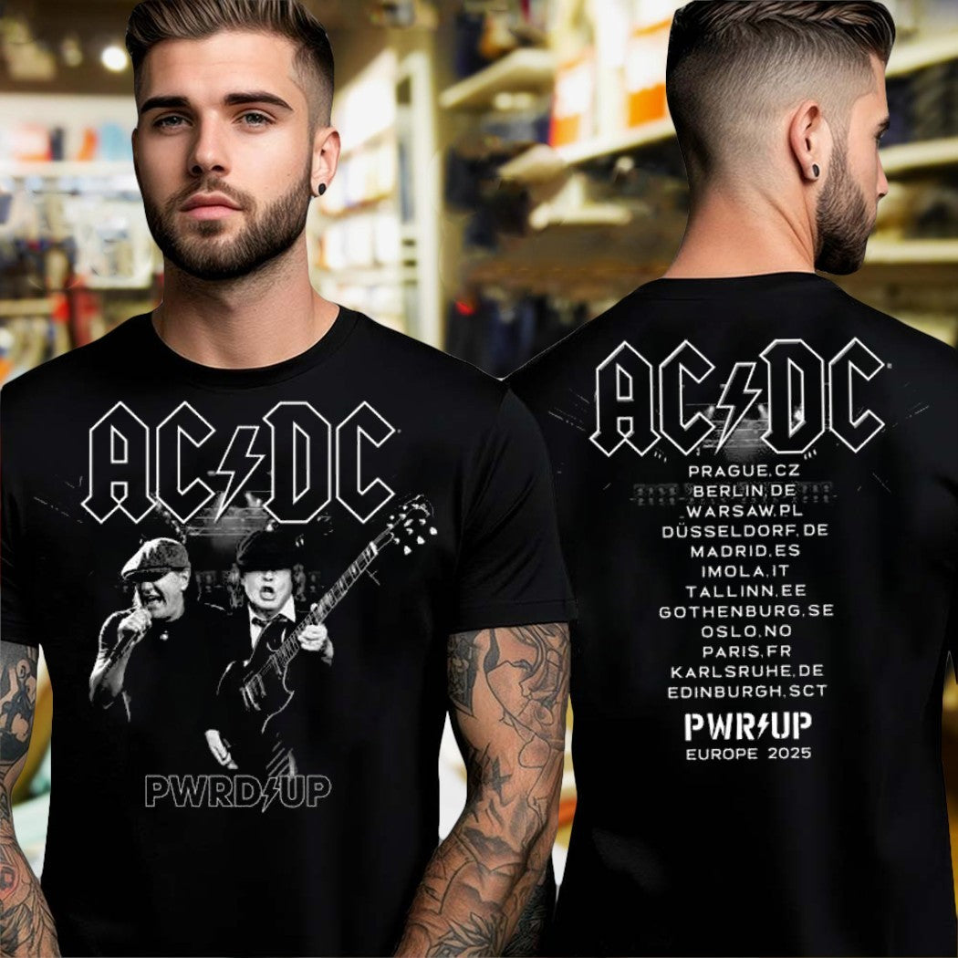 Design Acdc Merch Shop Store Angus And Brian Pwr Up - Adult & Kids T-Shirts, Sweatshirts & Hoodies apparel design preview 1