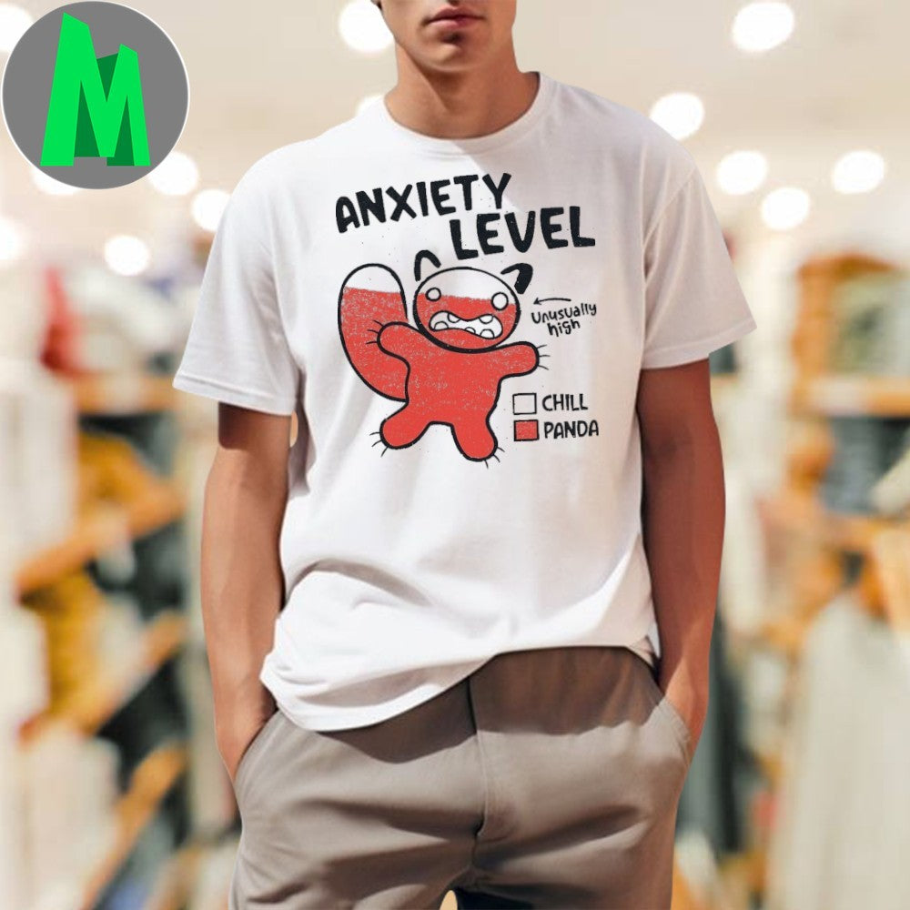 Design Anxiety Level Panda - Adult & Kids T-Shirts, Sweatshirts & Hoodies apparel design preview 1