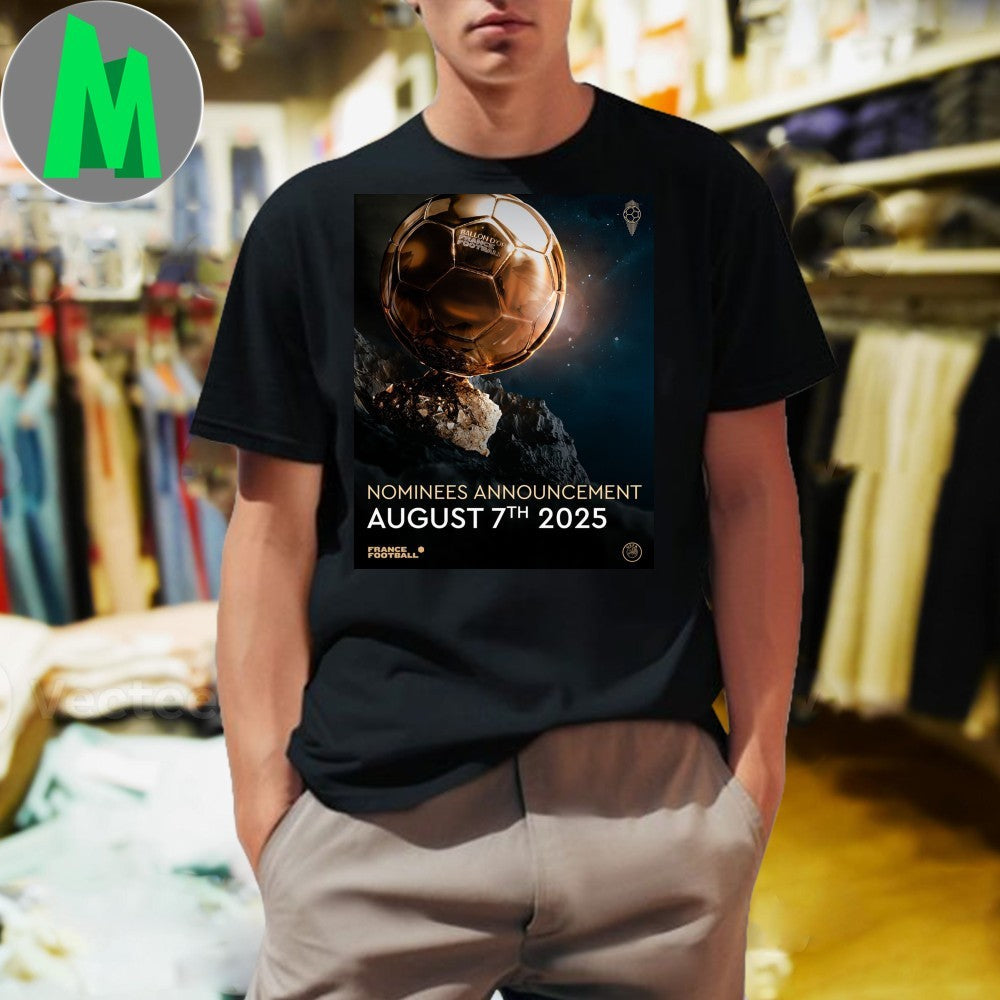 Design Ballon d'Or Nominees Announcement August 7 - Adult & Kids T-Shirts, Sweatshirts & Hoodies apparel design preview 1