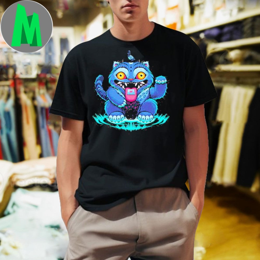 Design Blue Derpy Money Tiger - Adult & Kids T-Shirts, Sweatshirts & Hoodies apparel design preview 1