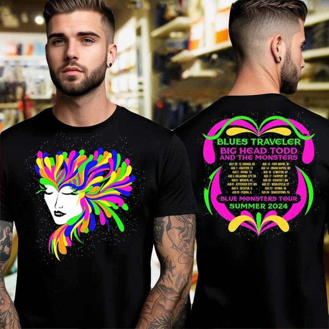 Design Blues Traveler and Big Head Todd the Monsters - Adult & Kids T-Shirts, Sweatshirts & Hoodies apparel design preview 1