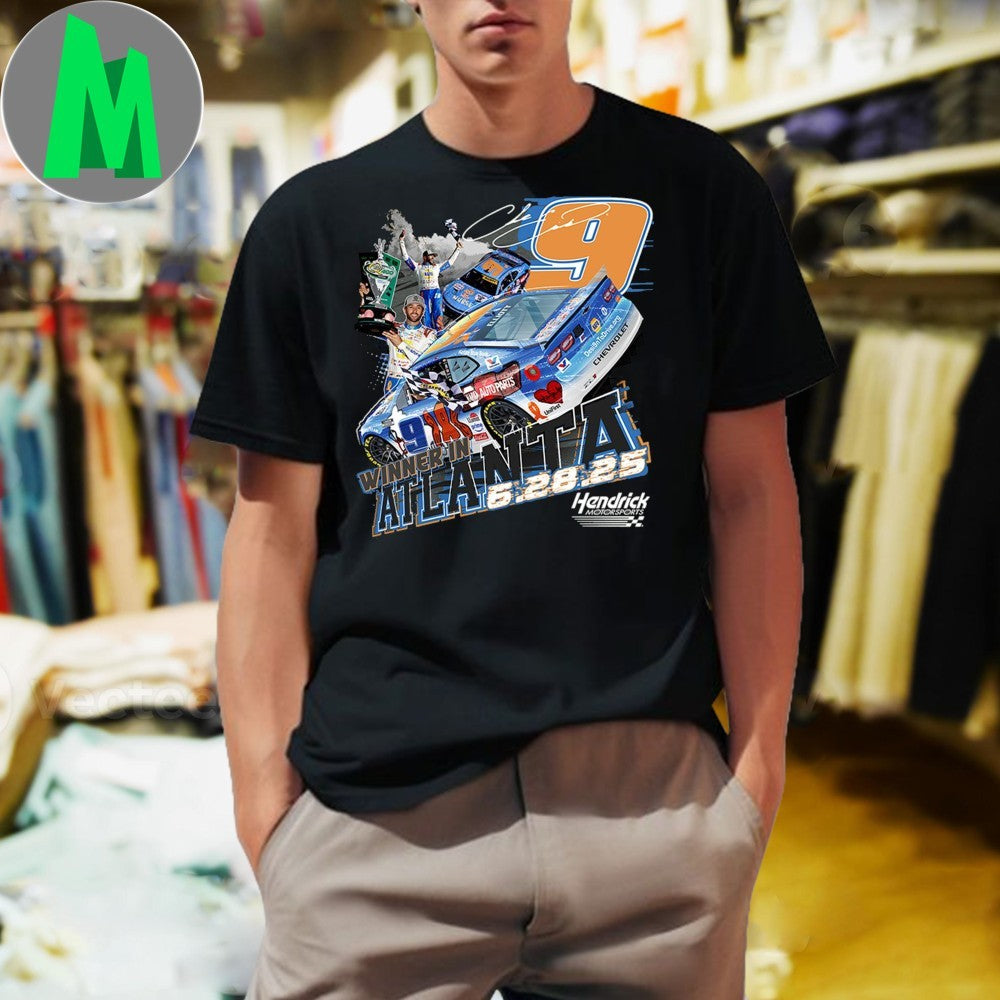Design Chase Elliott #9 Hendrick Motorsports 2025 - Adult & Kids T-Shirts, Sweatshirts & Hoodies apparel design preview 1