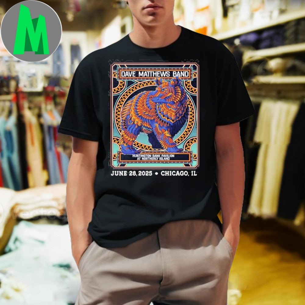 Design Dave Matthews Band Concert Chicago, IL 2025 - Adult & Kids T-Shirts, Sweatshirts & Hoodies apparel design preview 1
