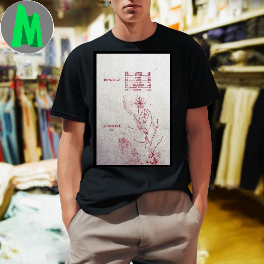 Design Del Water Gap AU.IE.UK Tour 2025 Poster - Adult & Kids T-Shirts, Sweatshirts & Hoodies apparel design preview 1