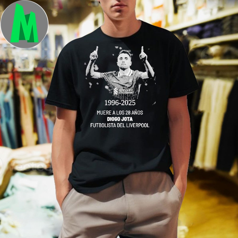 Design Diogo Jota Memorial RIP Liverpool Football Fan - Adult & Kids T-Shirts, Sweatshirts & Hoodies apparel design preview 1