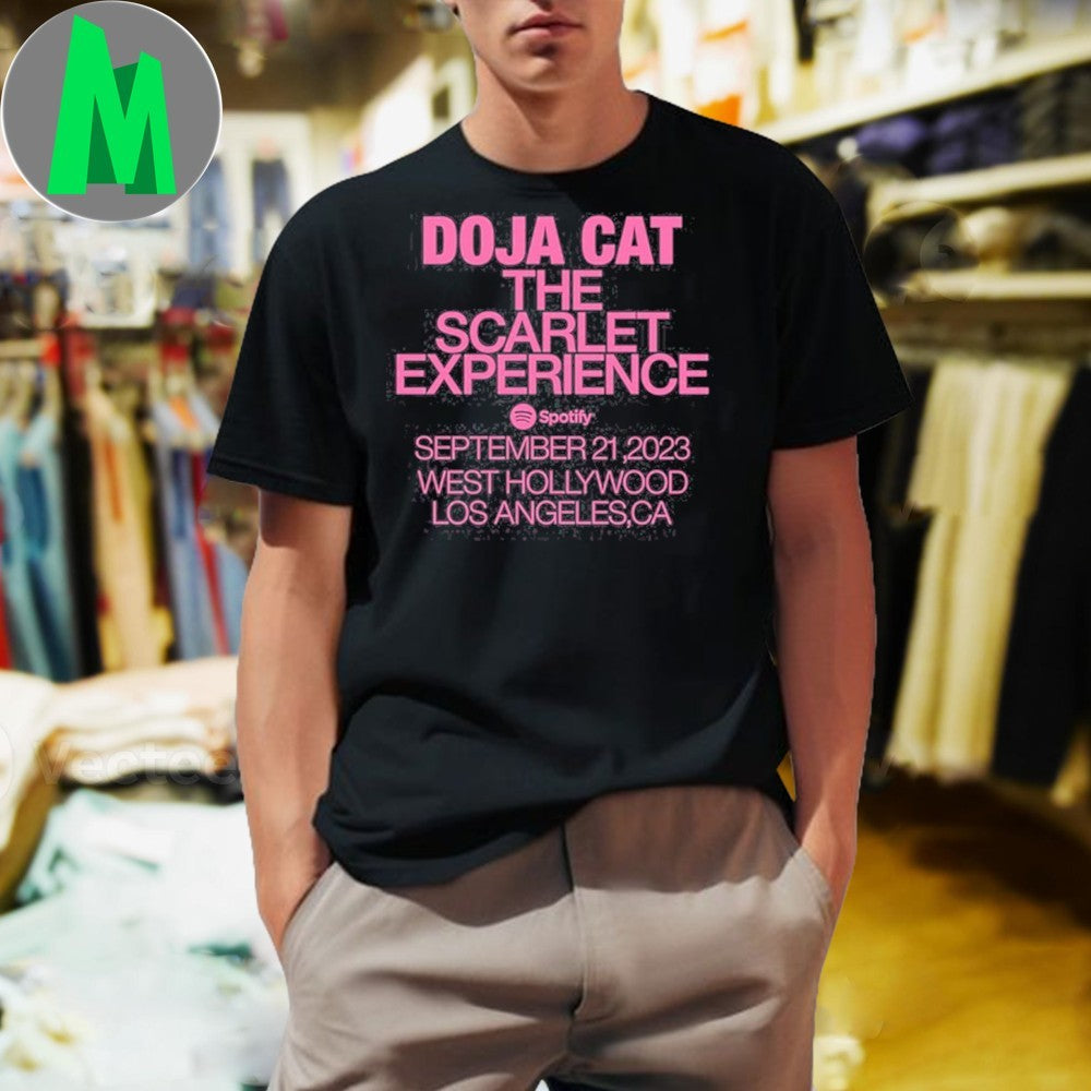 Design Doja Cat The Scarlet Experience Sep 21 2023 - Adult & Kids T-Shirts, Sweatshirts & Hoodies apparel design preview 1