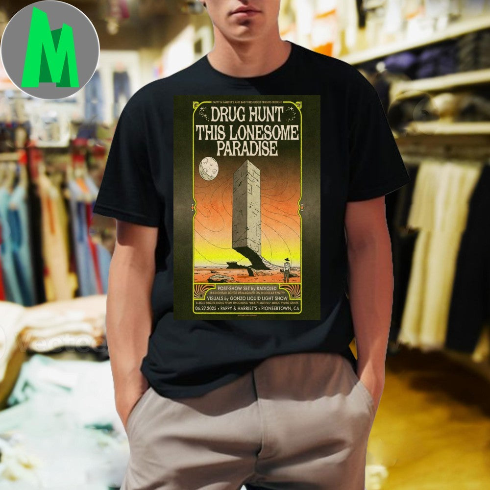 Design Drug Hunt This Lonesome Paradise 2025 Pappy - Adult & Kids T-Shirts, Sweatshirts & Hoodies apparel design preview 1