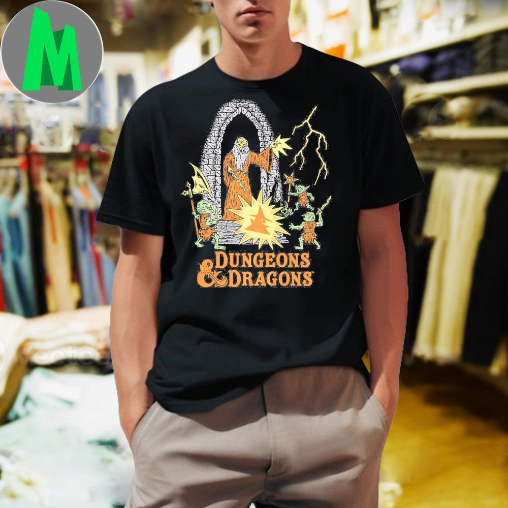 Design Dungeons Dragons Wizard vs Goblins Graphic - Adult & Kids T-Shirts, Sweatshirts & Hoodies apparel design preview 1