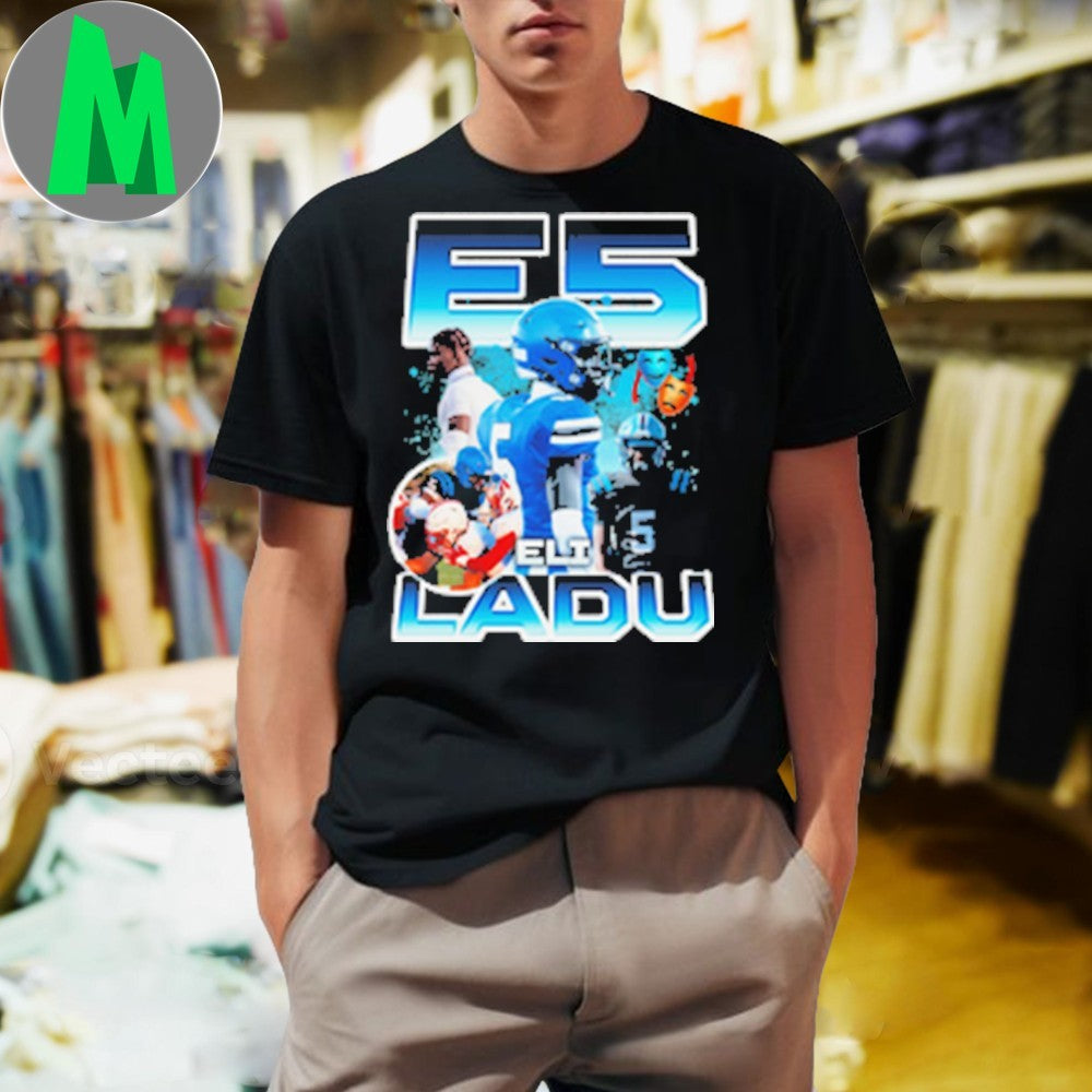 Design Eli Ladu #5 Football Player - Adult & Kids T-Shirts, Sweatshirts & Hoodies apparel design preview 1