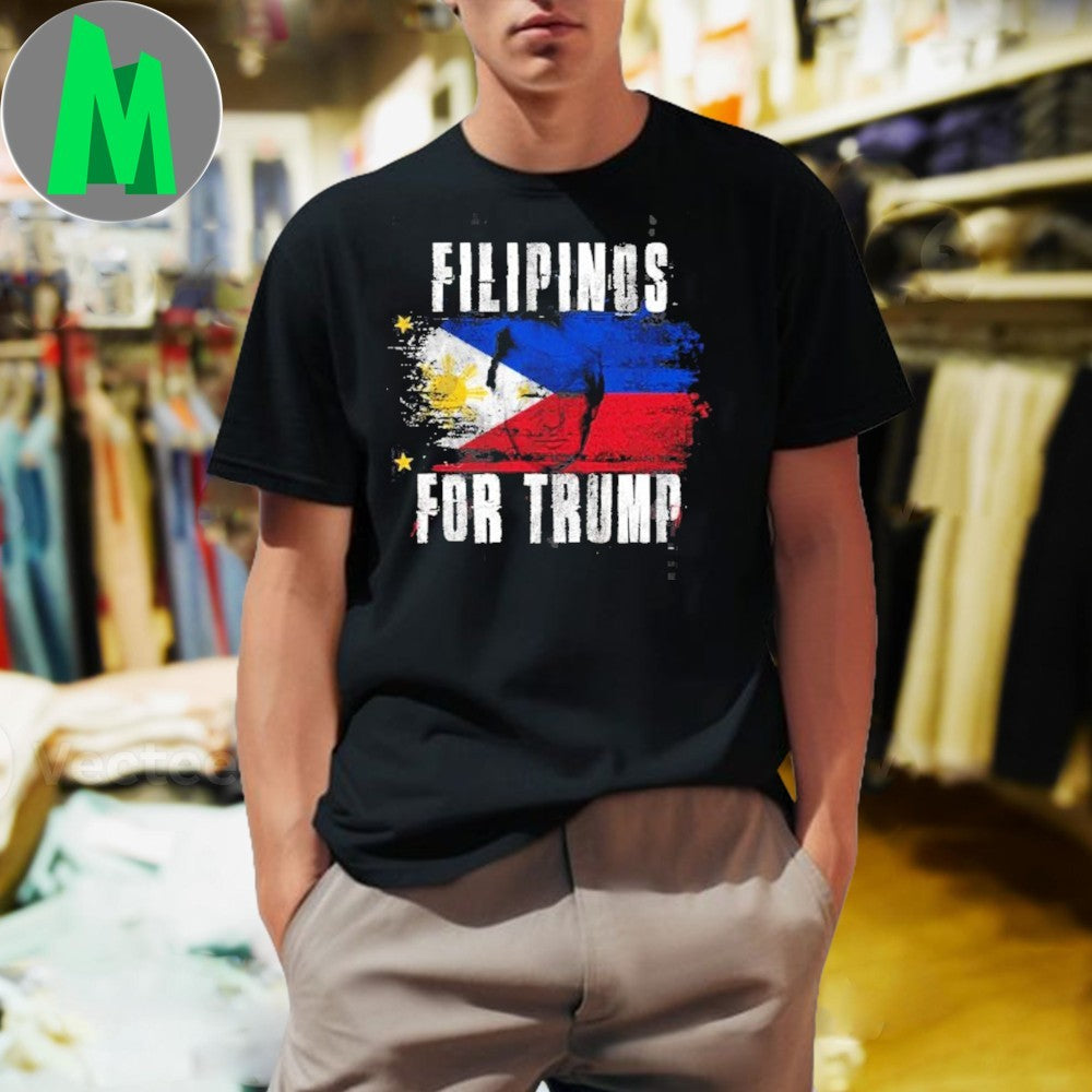 Design Filipinos For Trump - Adult & Kids T-Shirts, Sweatshirts & Hoodies apparel design preview 1