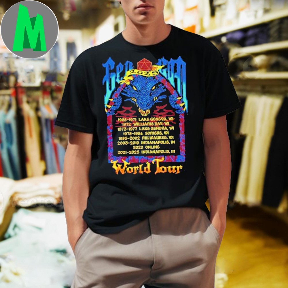 Design Gen Con World Tour 2025 - Adult & Kids T-Shirts, Sweatshirts & Hoodies apparel design preview 1