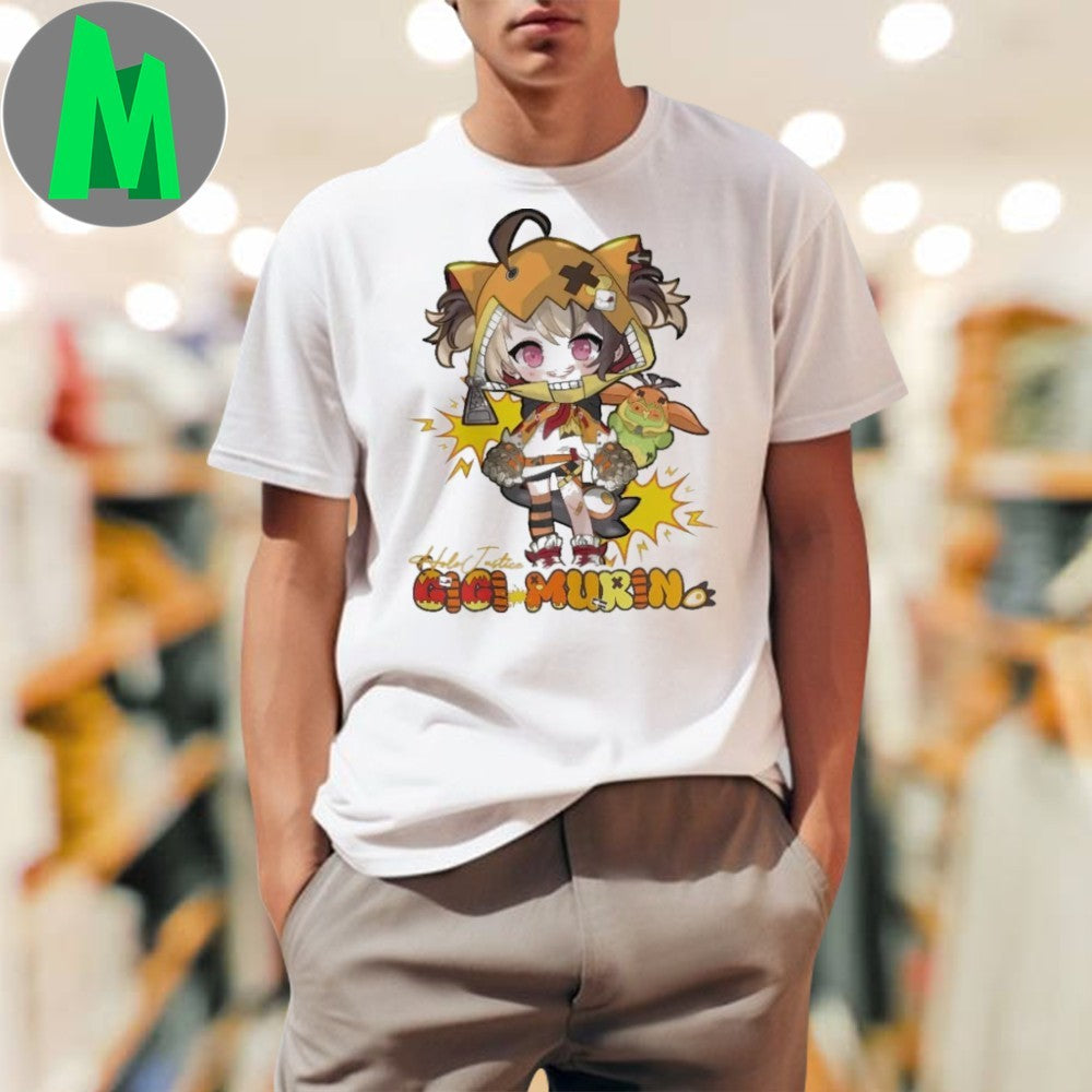 Design Gigi Murin Holojustice Hololive VTuber Anime - Adult & Kids T-Shirts, Sweatshirts & Hoodies apparel design preview 1