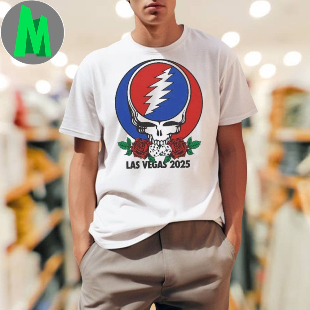 Design Grateful Dead Company Las Vegas 2025 Skull - Adult & Kids T-Shirts, Sweatshirts & Hoodies apparel design preview 1