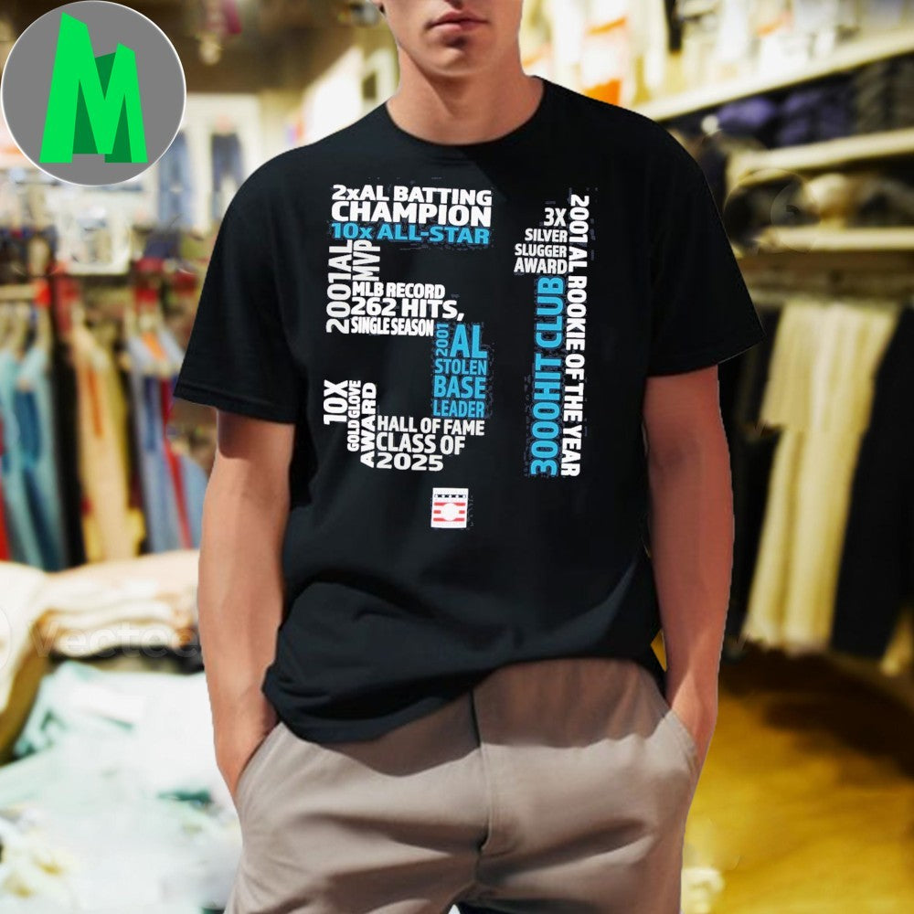 Design Hall of Fame 2025 Ichiro Suzuki - Adult & Kids T-Shirts, Sweatshirts & Hoodies apparel design preview 1