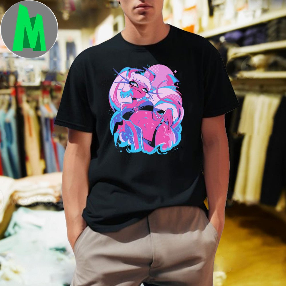 Design Helluva Boss Verosika Mayday Summer Splatter - Adult & Kids T-Shirts, Sweatshirts & Hoodies apparel design preview 1
