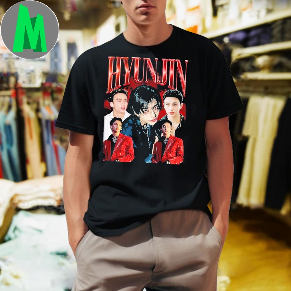 Design Hyunjin Stray - Adult & Kids T-Shirts, Sweatshirts & Hoodies apparel design preview 1