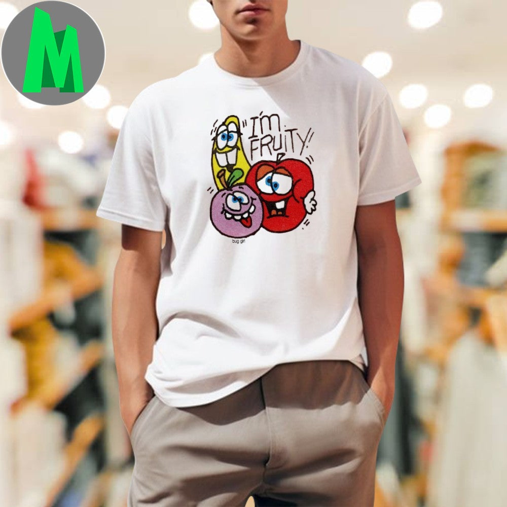 Design I'm Fruity! Cartoon Fruit Graphic by Bug Girl - Adult & Kids T-Shirts, Sweatshirts & Hoodies apparel design preview 1