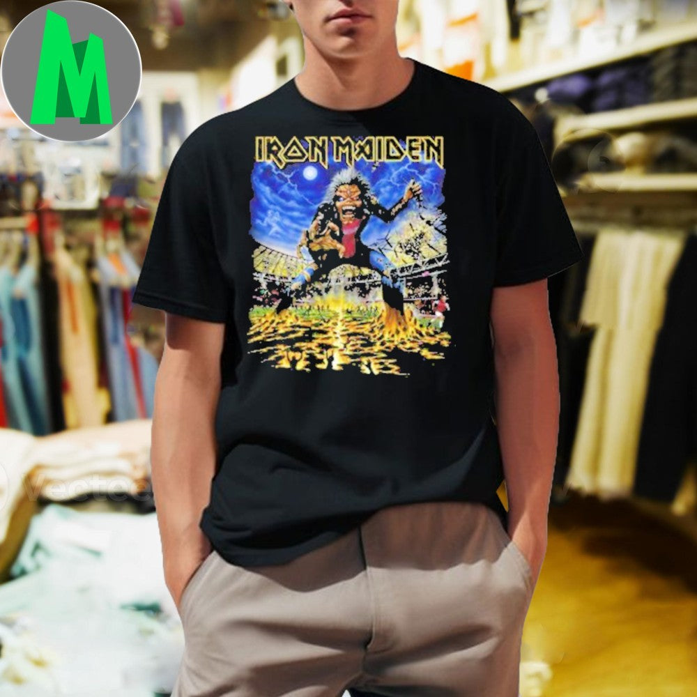 Design Iron Maiden London England Merch At Stadium On - Adult & Kids T-Shirts, Sweatshirts & Hoodies apparel design preview 1