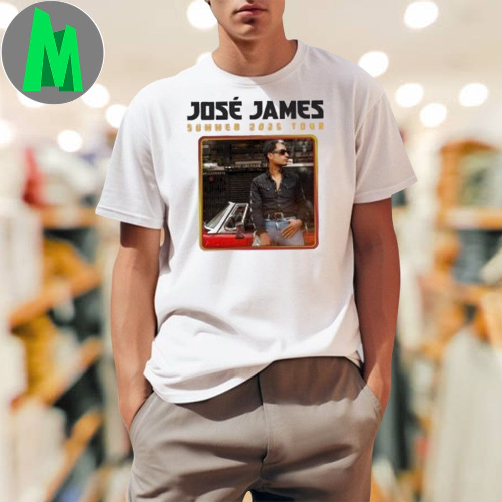 Design Jose James Summer 2025 Tour - Adult & Kids T-Shirts, Sweatshirts & Hoodies apparel design preview 1