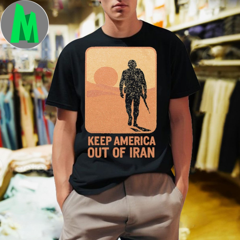 Design Keep America Out Of Iran - Adult & Kids T-Shirts, Sweatshirts & Hoodies apparel design preview 1