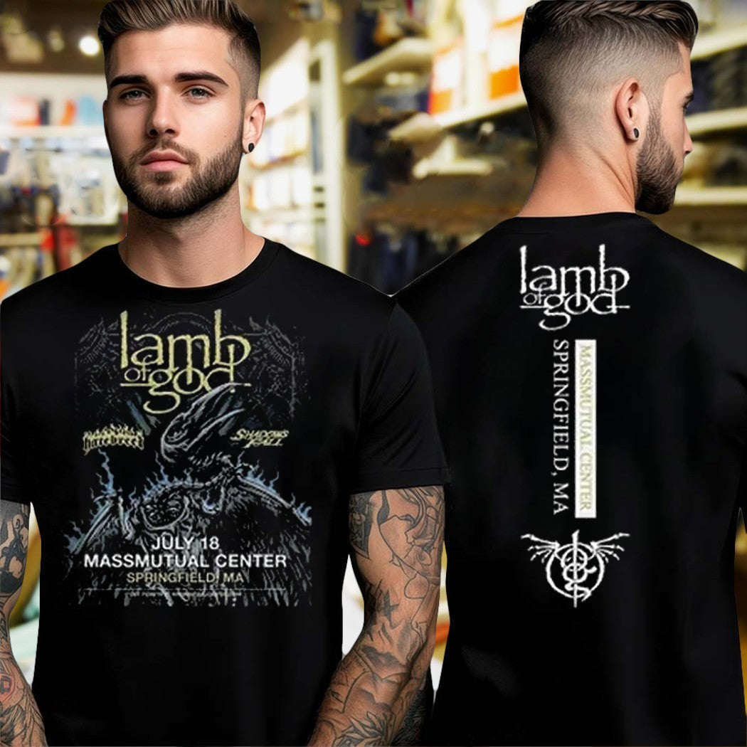 Design Lamb of God Tour Concert Band Two Sides - Adult & Kids T-Shirts, Sweatshirts & Hoodies apparel design preview 1