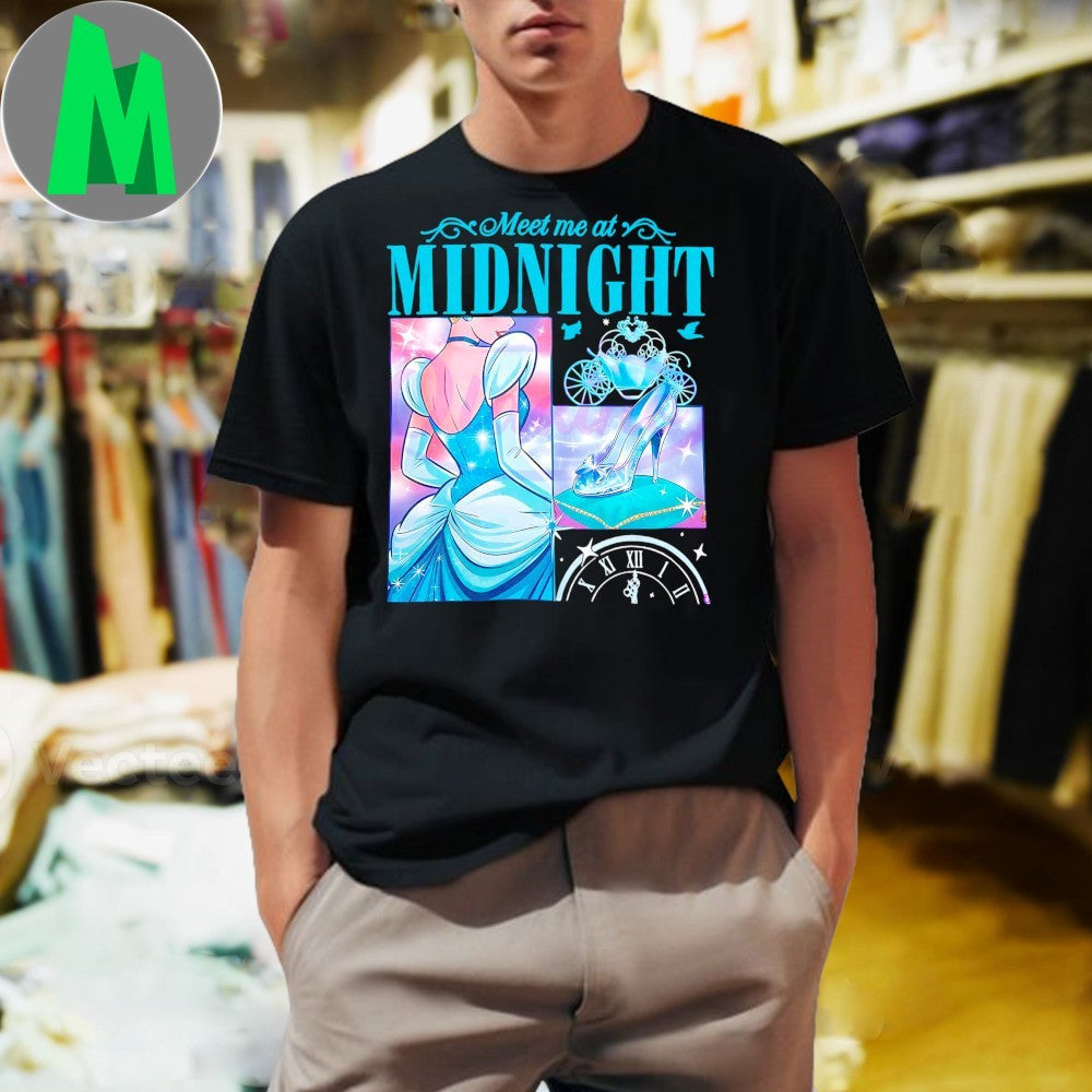 Design Meet Me At Midnight Cinderella Magic Kingdom - Adult & Kids T-Shirts, Sweatshirts & Hoodies apparel design preview 1