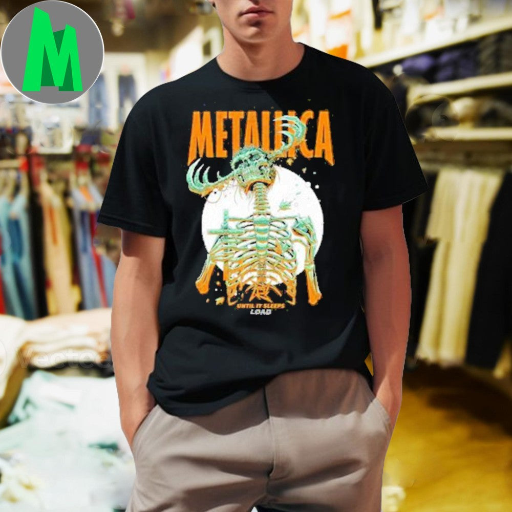 Design Metallica Until It Sleeps Load Album Skeleton - Adult & Kids T-Shirts, Sweatshirts & Hoodies apparel design preview 1
