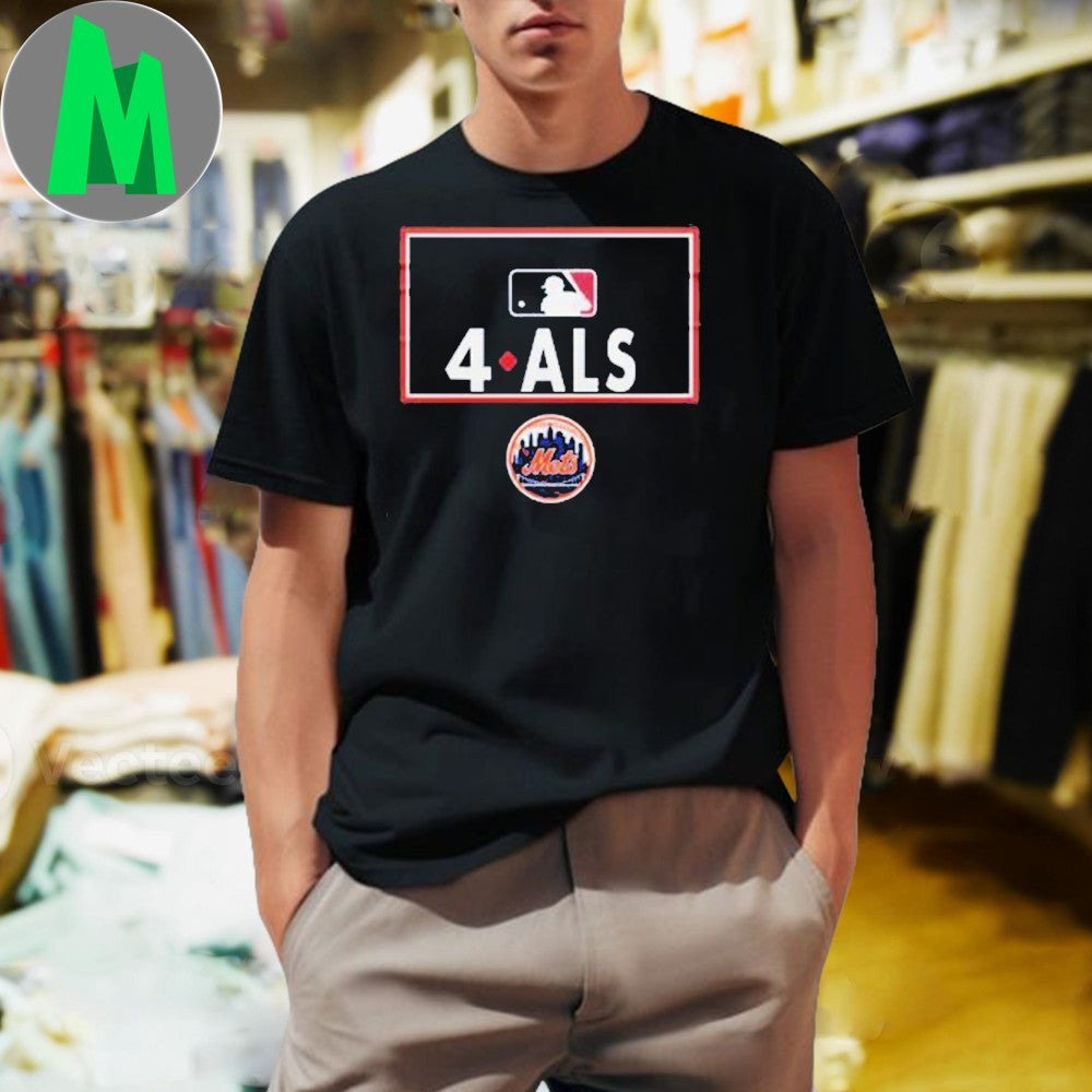 Design New York Mets Baseball MLB Awareness to ALS - Adult & Kids T-Shirts, Sweatshirts & Hoodies apparel design preview 1