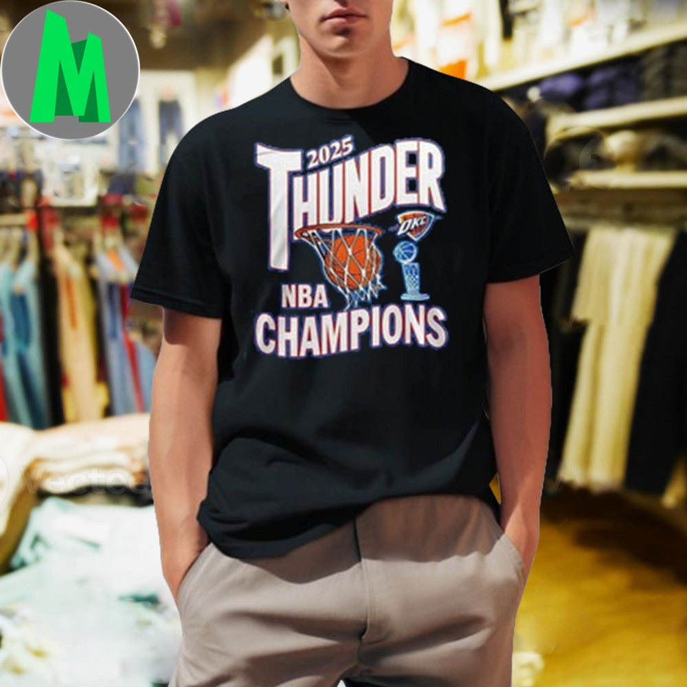 Design OKC Thunder 2025 NBA National Basketball - Adult & Kids T-Shirts, Sweatshirts & Hoodies apparel design preview 1