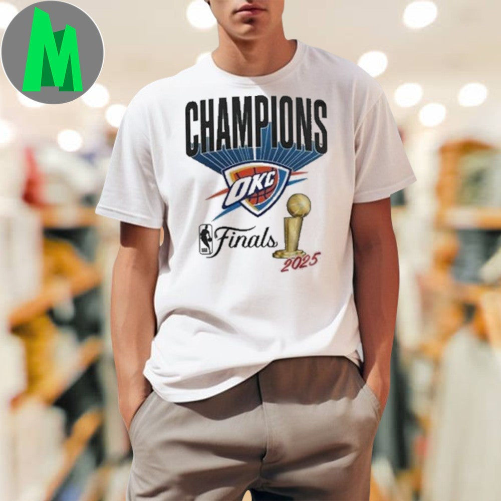 Design Oklahoma City Thunder Champions NBA 2025 - Adult & Kids T-Shirts, Sweatshirts & Hoodies apparel design preview 1