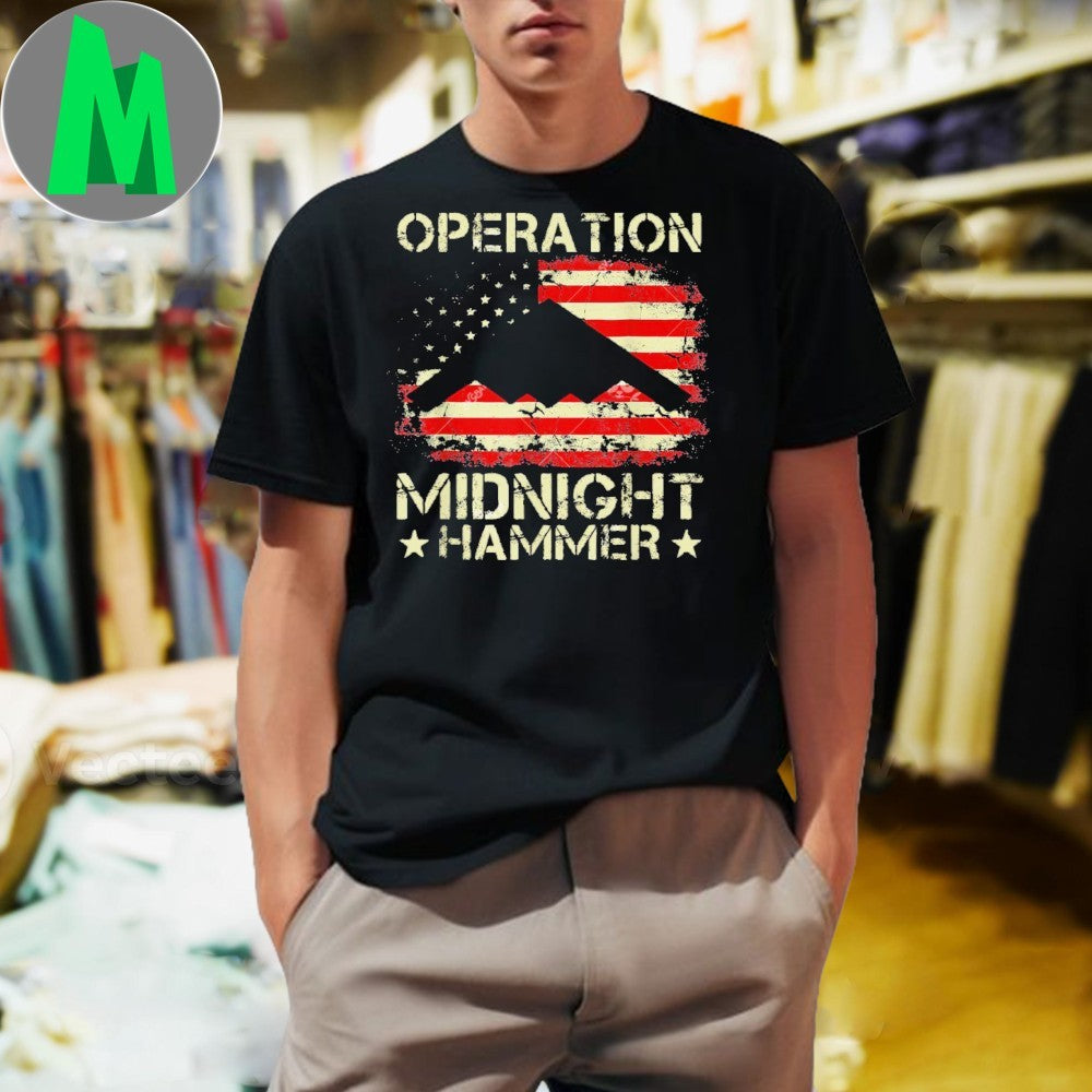 Design Operation Midnight Hammer B-2 Bomber American - Adult & Kids T-Shirts, Sweatshirts & Hoodies apparel design preview 1