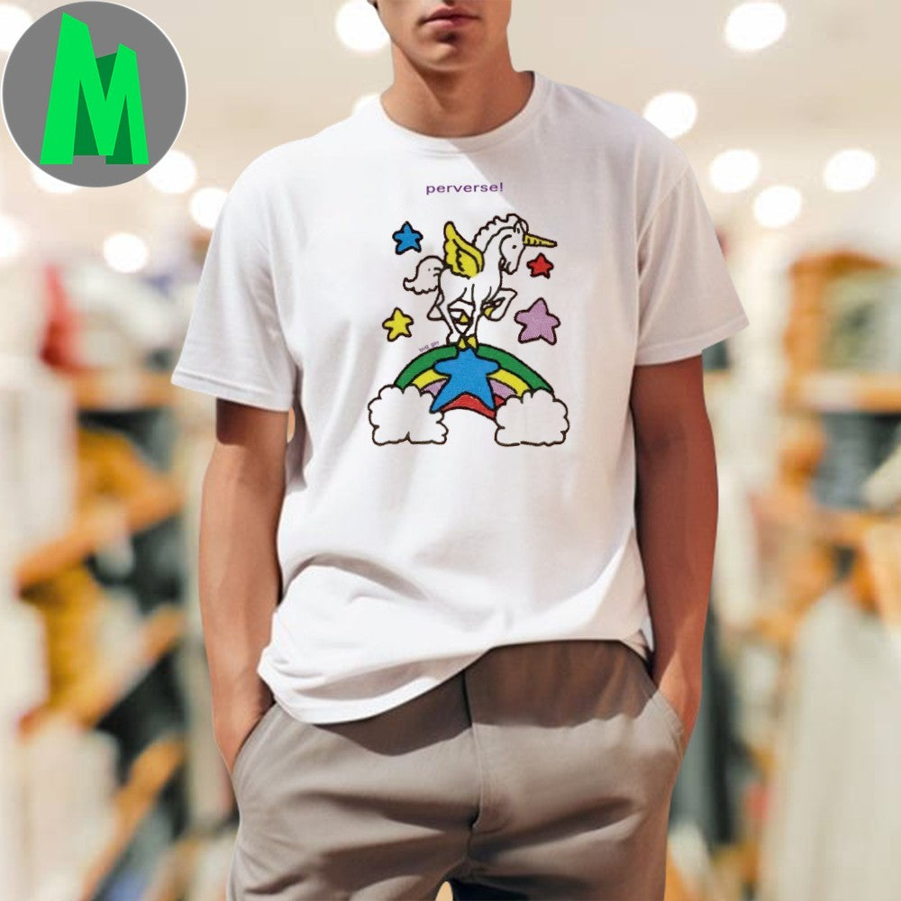 Design Perverse Unicorn Rainbow Stars - Adult & Kids T-Shirts, Sweatshirts & Hoodies apparel design preview 1