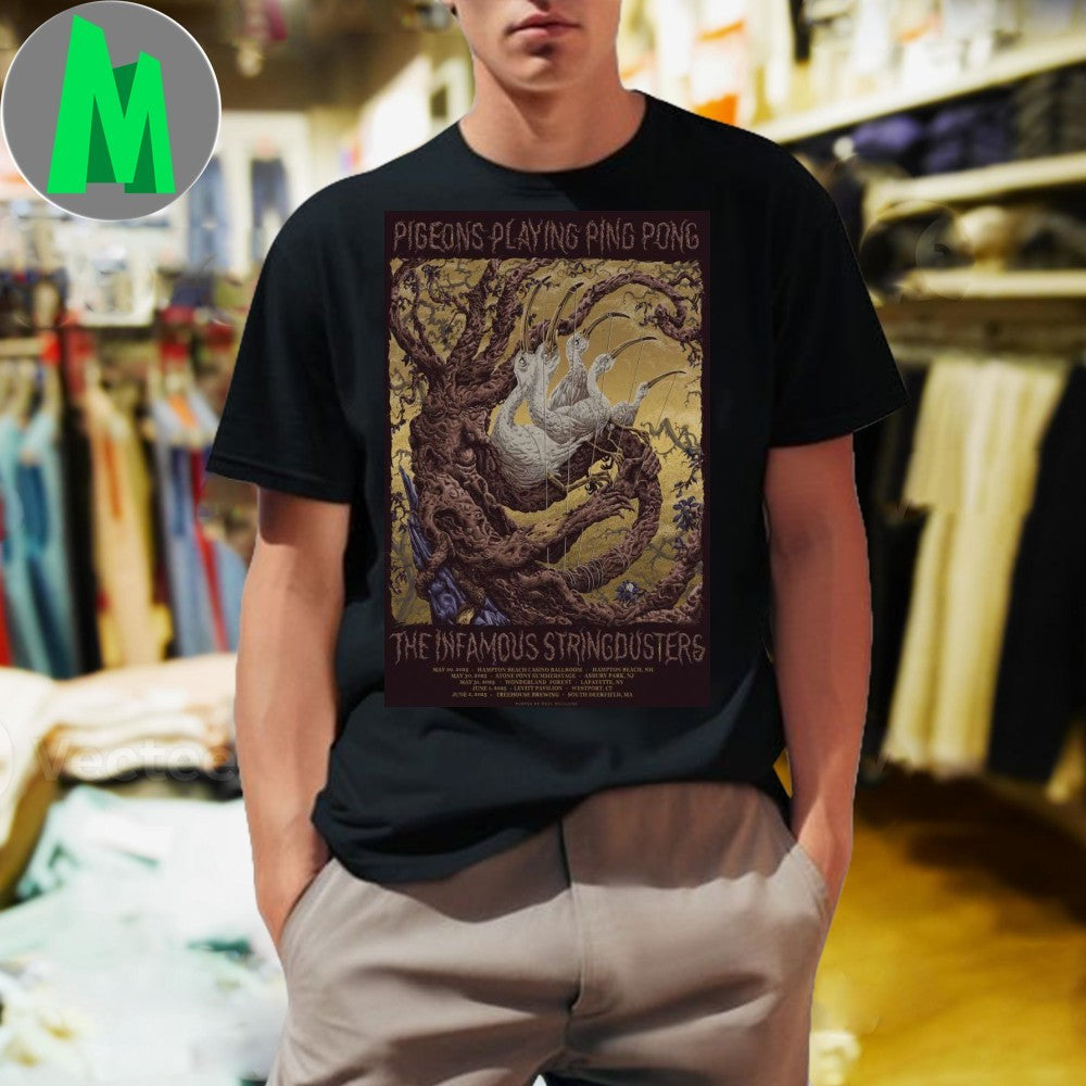 Design Pigeons Playing Ping Pong The Infamous - Adult & Kids T-Shirts, Sweatshirts & Hoodies apparel design preview 1