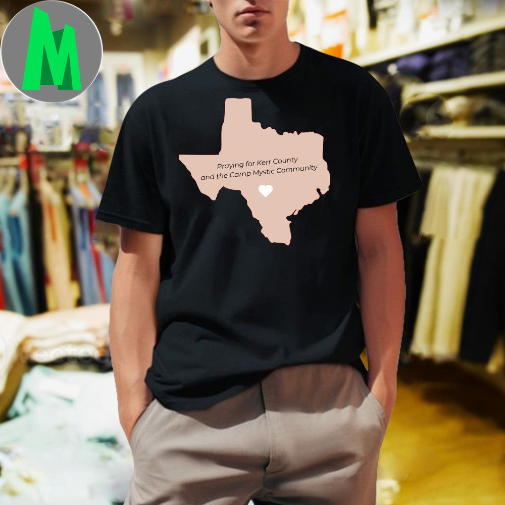 Design Praying for Kerr County and the Camp Mystic - Adult & Kids T-Shirts, Sweatshirts & Hoodies apparel design preview 1