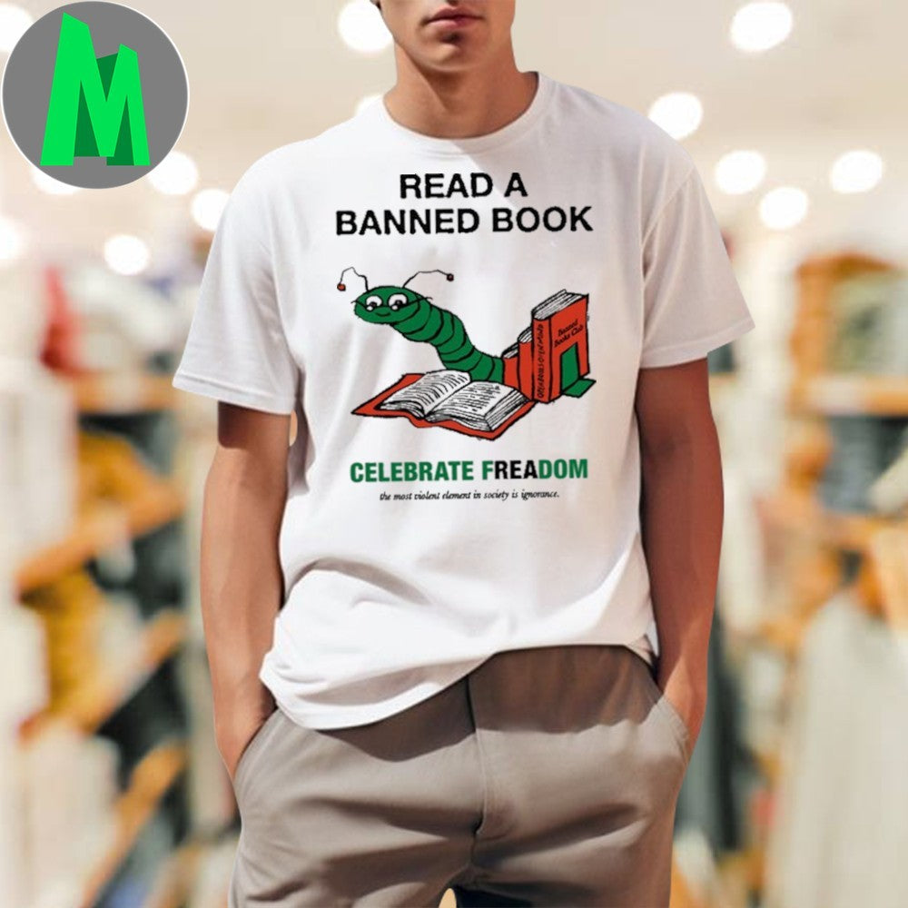 Design Read A Banned Book Bookworm Celebrate Freedom - Adult & Kids T-Shirts, Sweatshirts & Hoodies apparel design preview 1