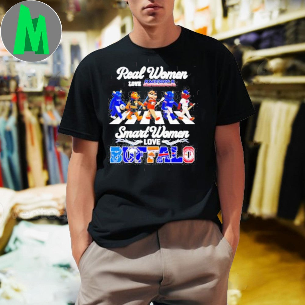 Design Real Women Love America Smart Buffalo Sports - Adult & Kids T-Shirts, Sweatshirts & Hoodies apparel design preview 1