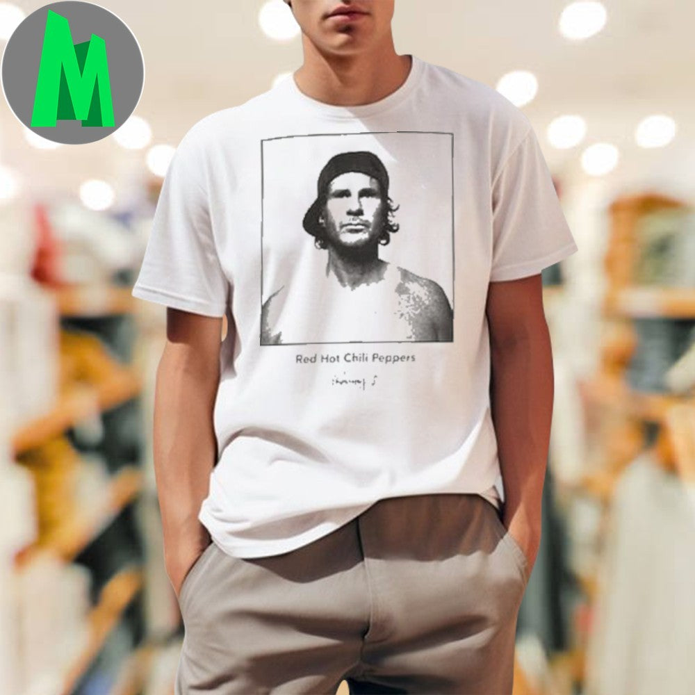 Design Red Hot Chili Peppers Flea Black White Photo - Adult & Kids T-Shirts, Sweatshirts & Hoodies apparel design preview 1